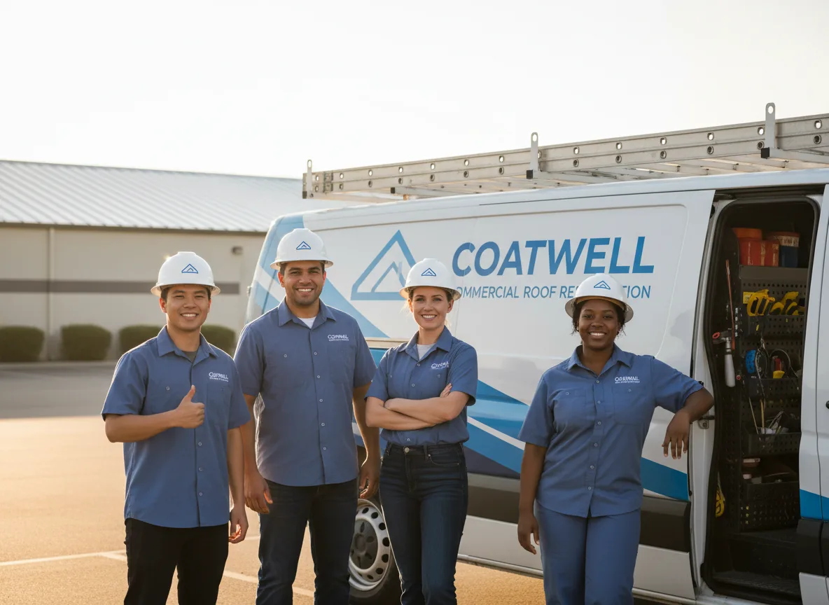 Commercial roof coating company in Pepperell, MA