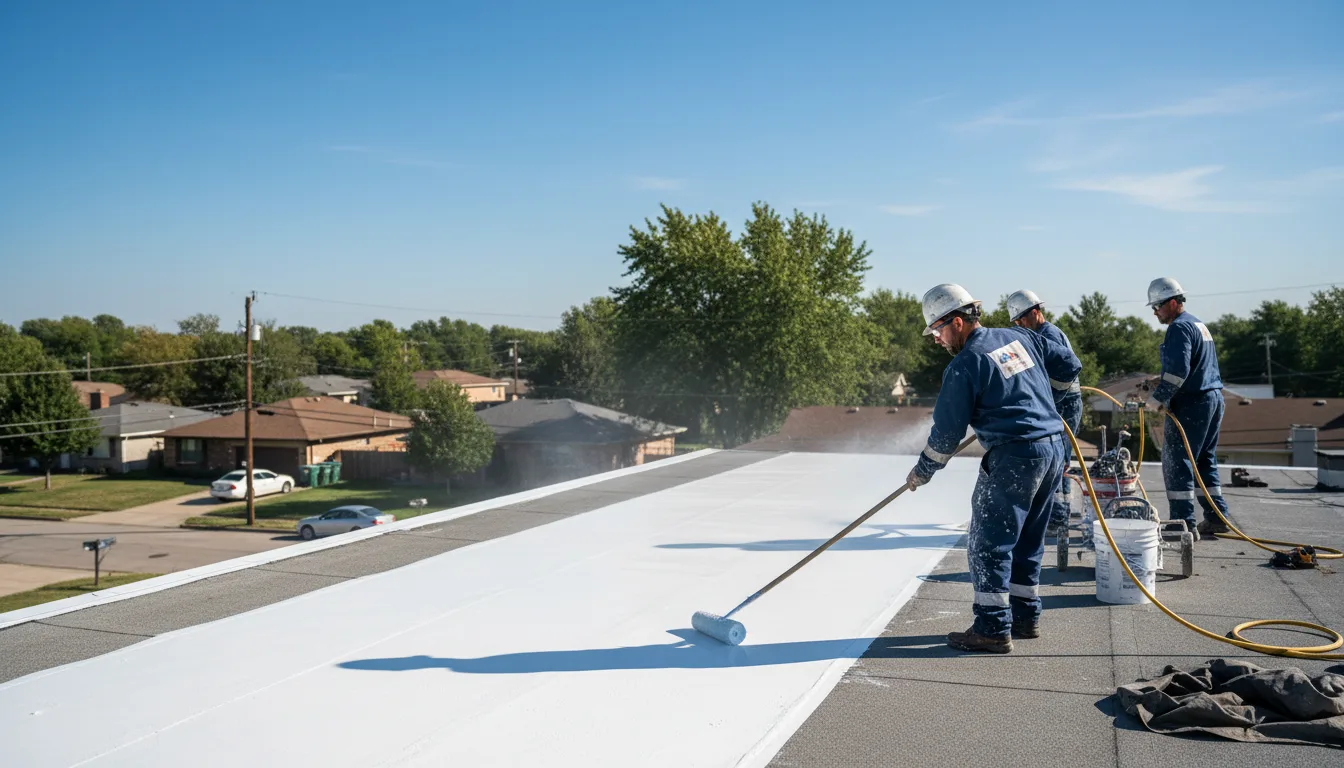Commercial roof coating in Pepperell, MA near me